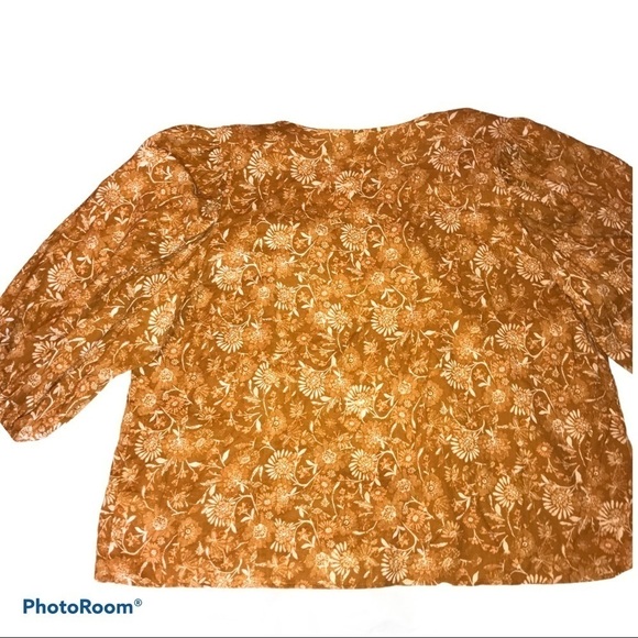 A.N.A  Floral Peasant Boho Blouse Woman’s Size  XXL - Picture 2 of 5
